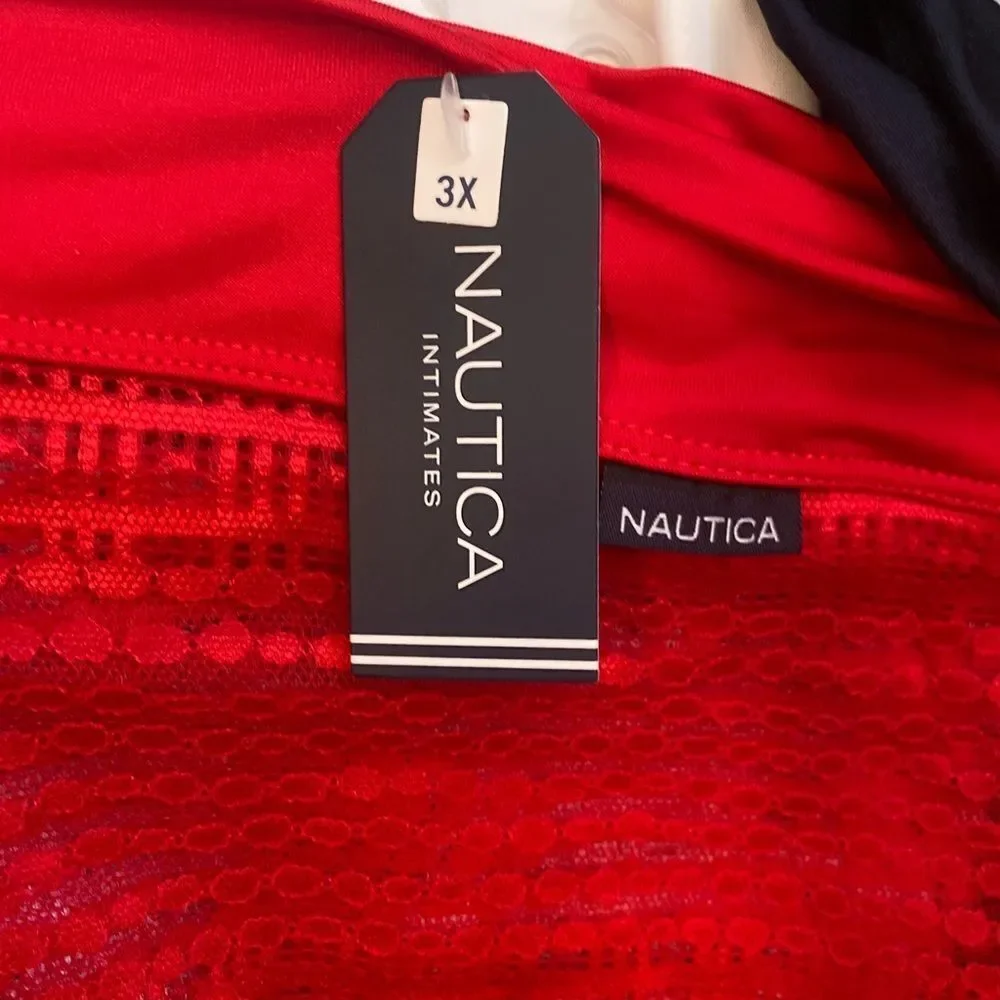 NEW Nautica super soft lace boy leg boy shorts‎ 5 pack underwear panties